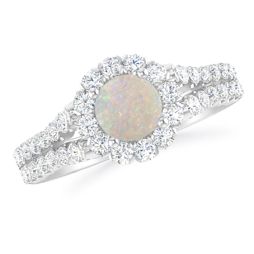 White Gold - Opal