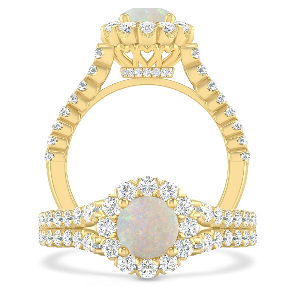 Yellow Gold - Opal