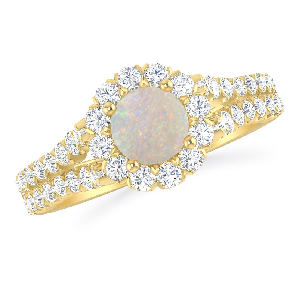 Yellow Gold - Opal