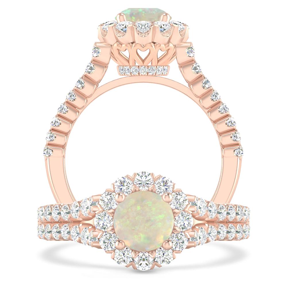 Rose Gold - Opal