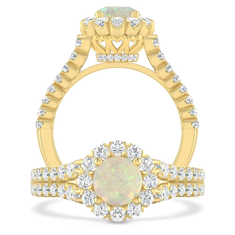 Yellow Gold - Opal