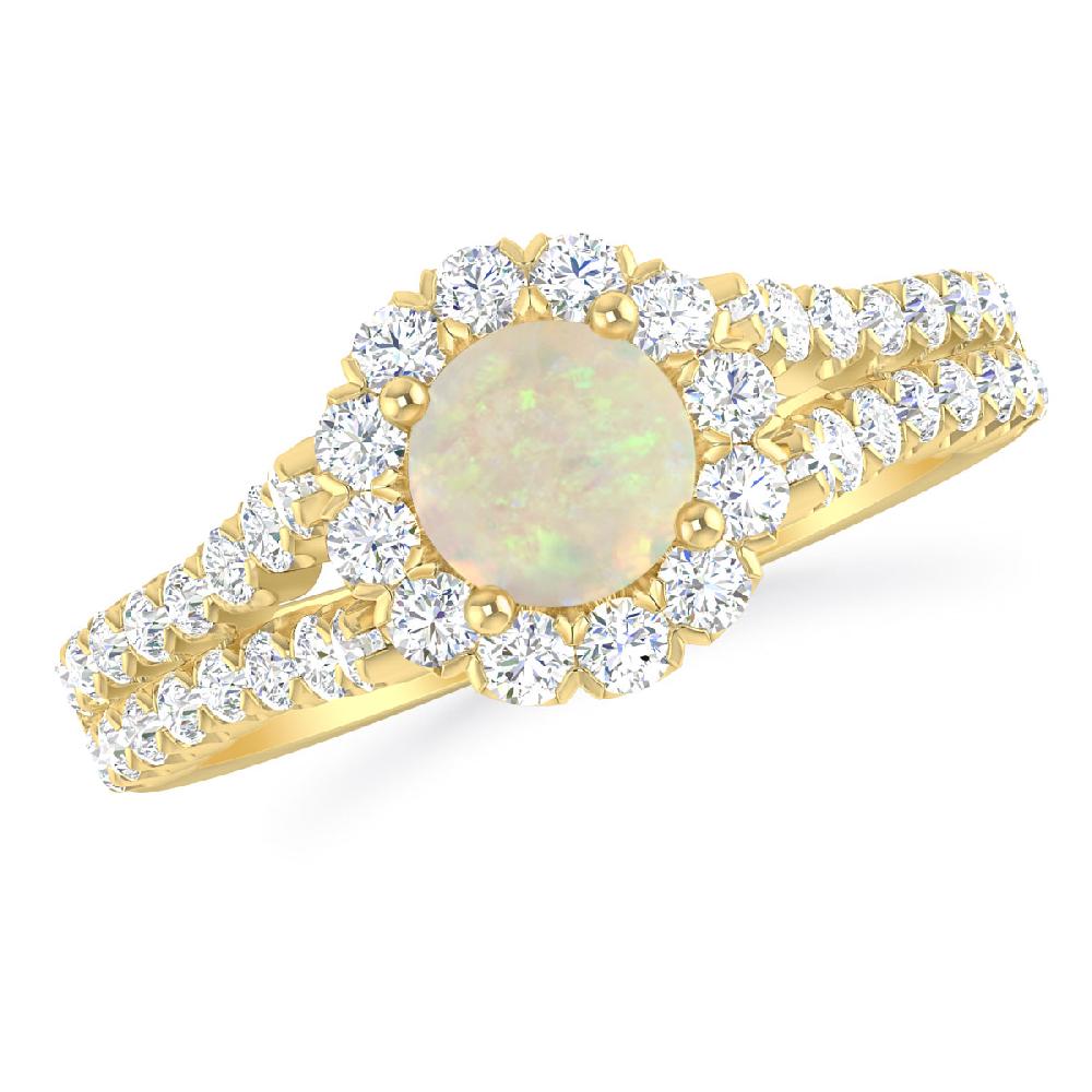 Yellow Gold - Opal