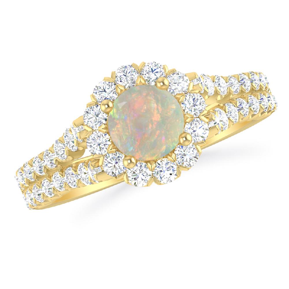 Yellow Gold - Opal