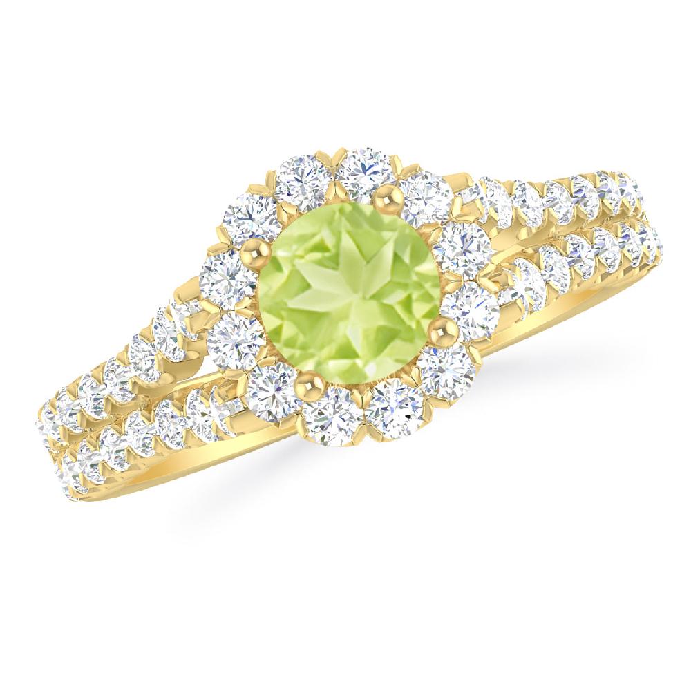 Yellow Gold - Peridot