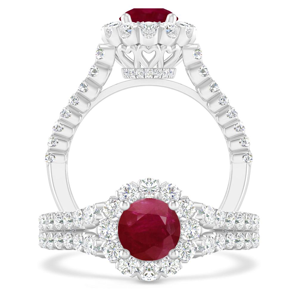 White Gold - Ruby