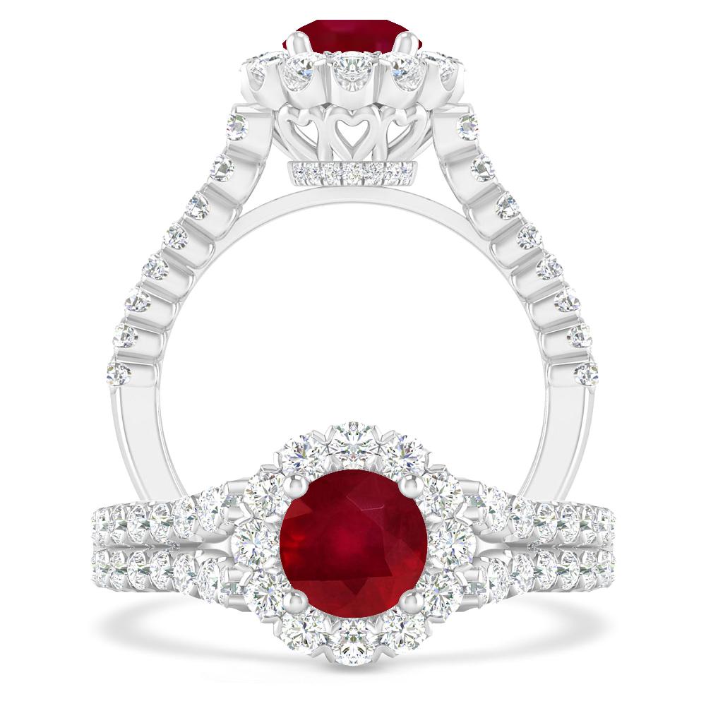 White Gold - Ruby