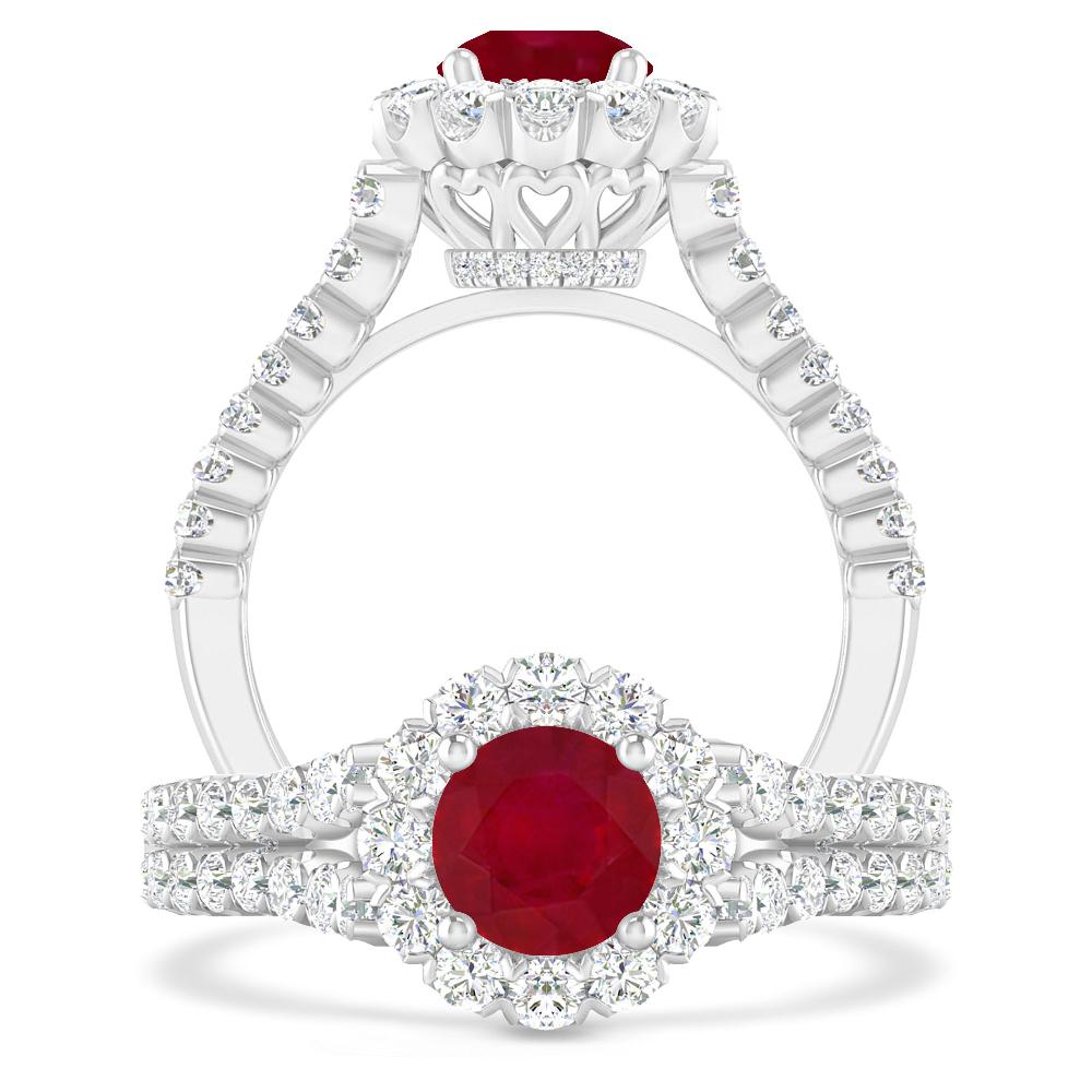 White Gold - Ruby