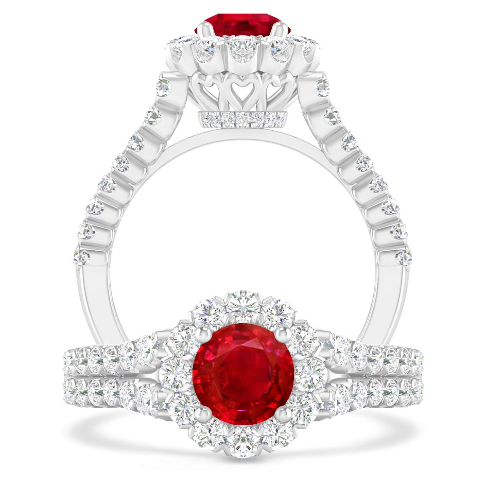 White Gold - Ruby