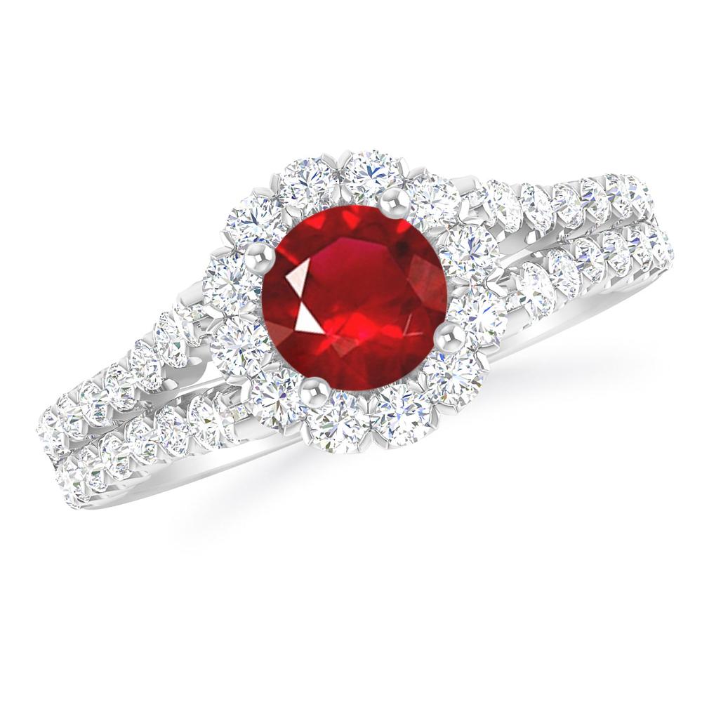 White Gold - Ruby