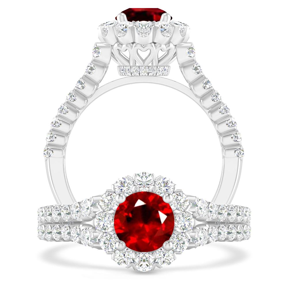 White Gold - Ruby