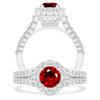 White Gold - Ruby