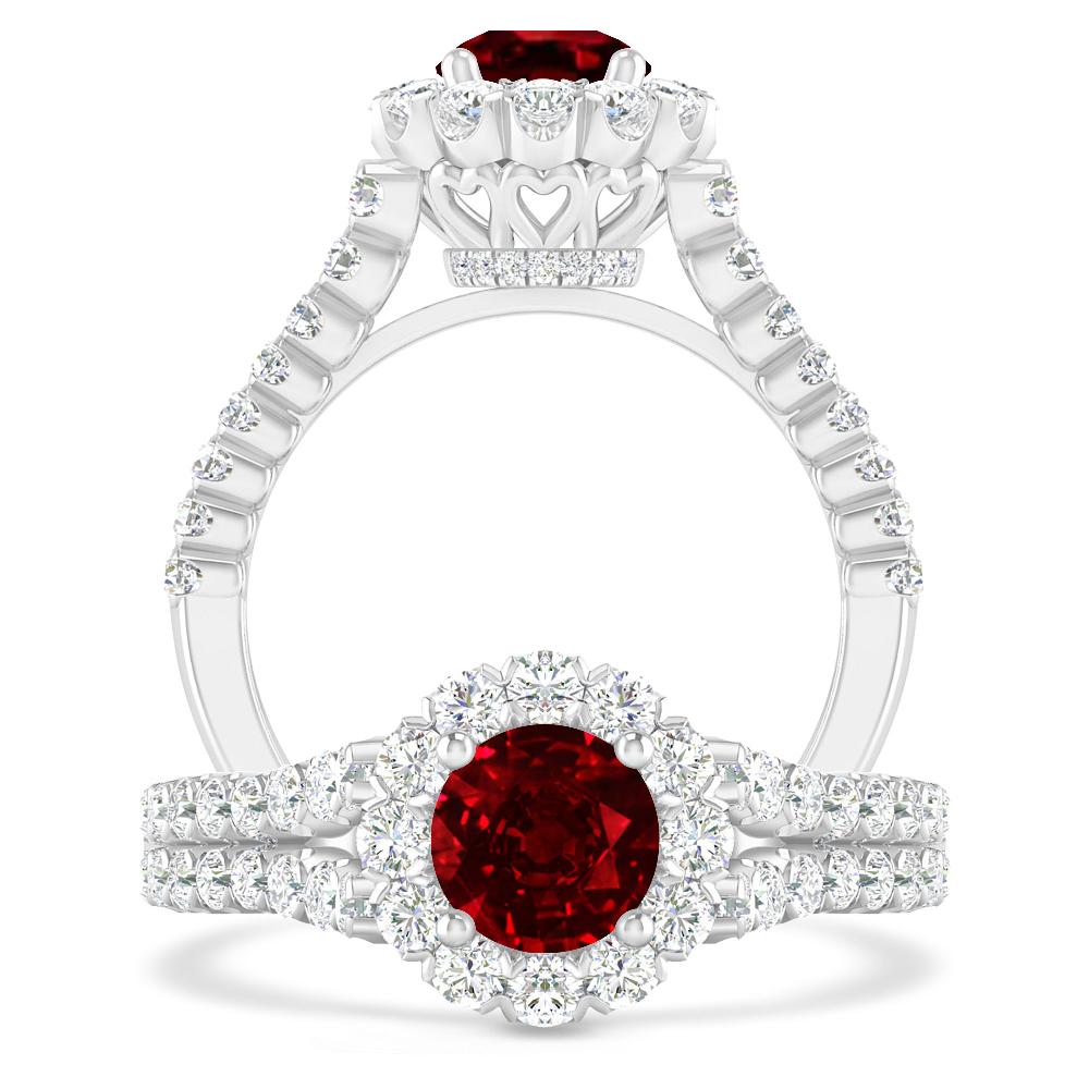 White Gold - Ruby