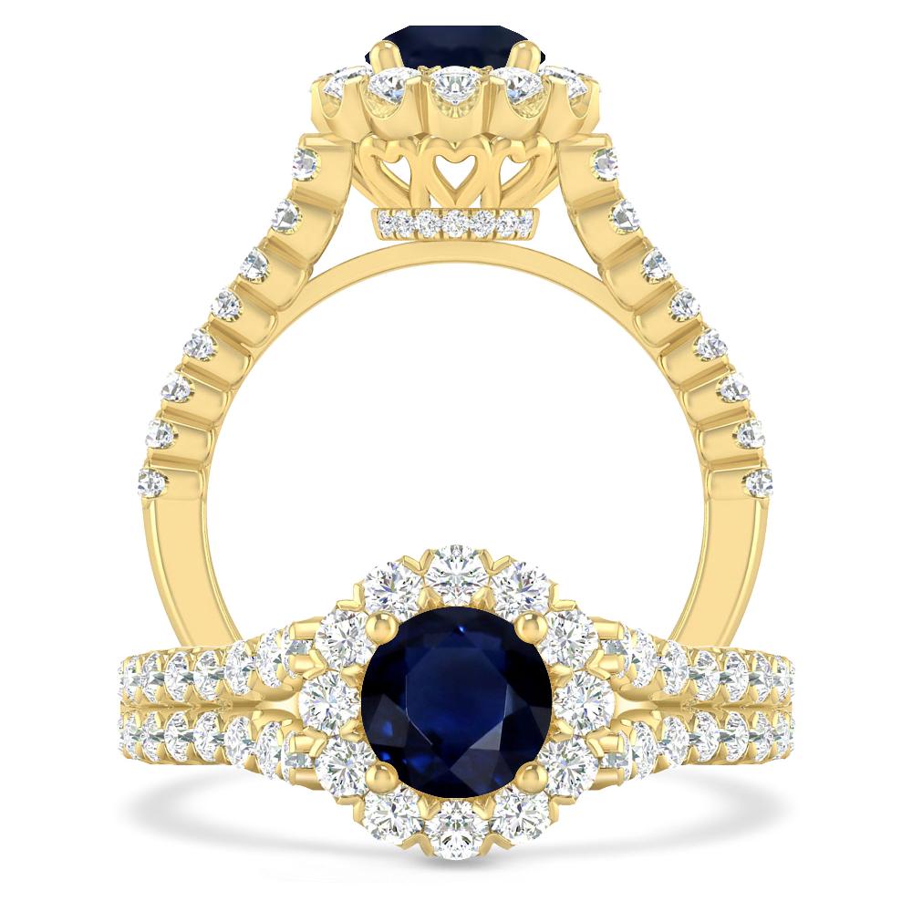 Yellow Gold - Sapphire