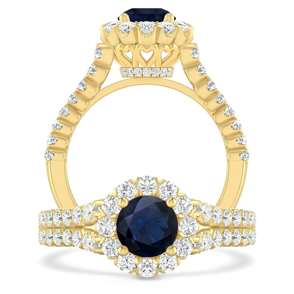 Yellow Gold - Sapphire