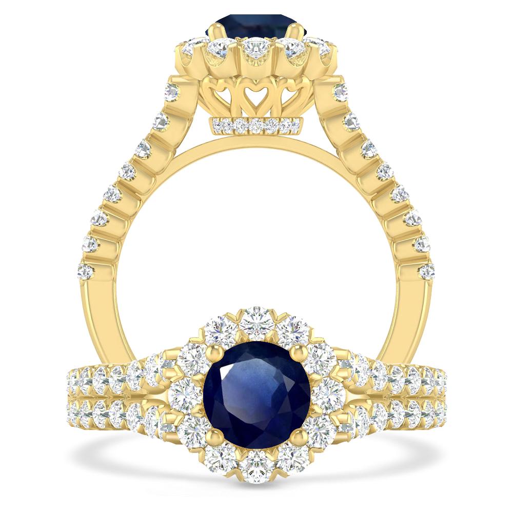 Yellow Gold - Sapphire