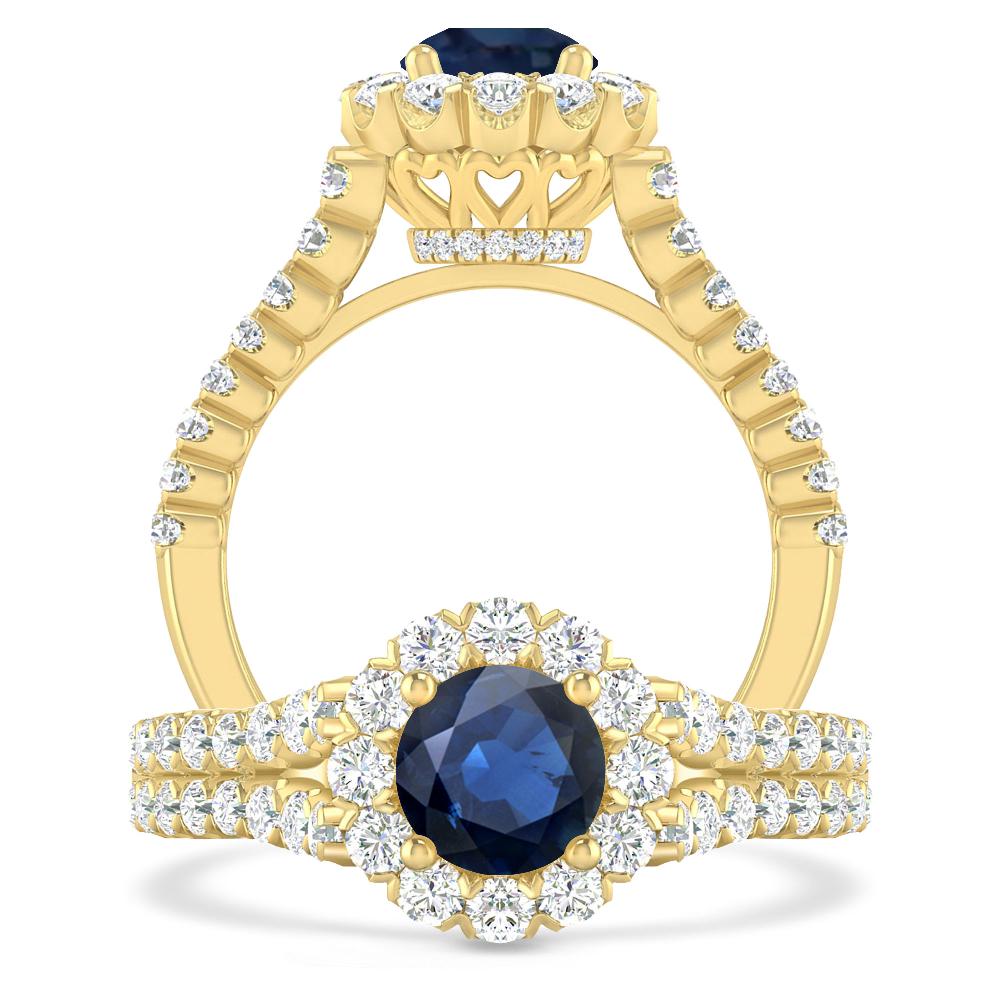 Yellow Gold - Sapphire