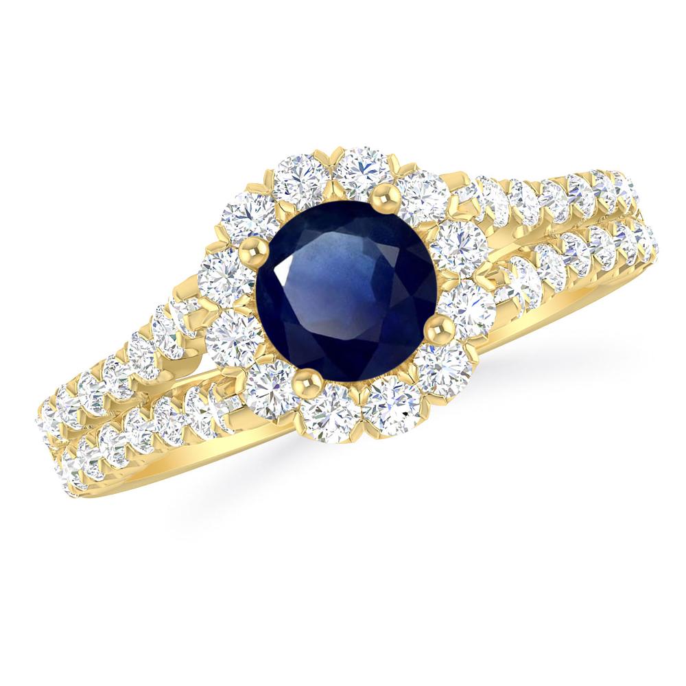 Yellow Gold - Sapphire