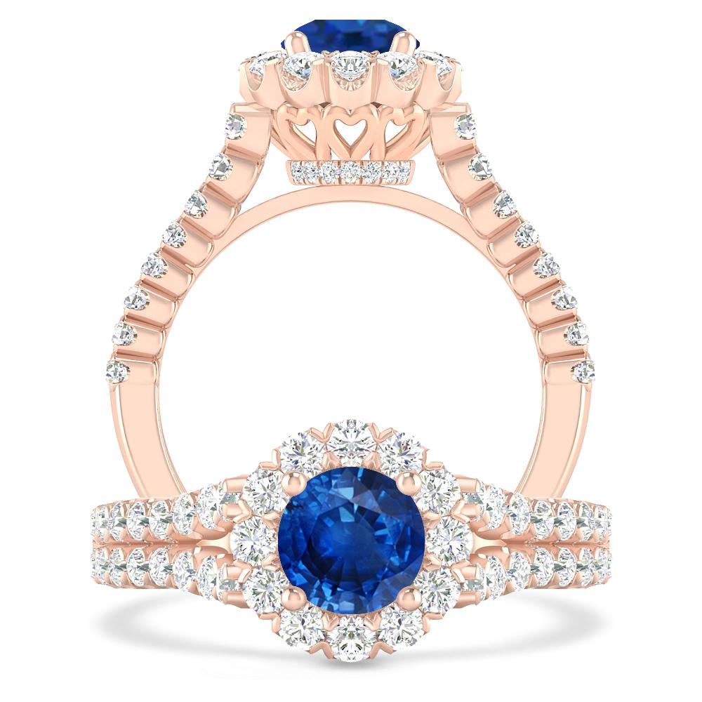 Rose Gold - Sapphire