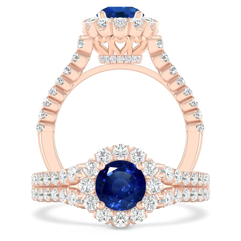 Rose Gold - Sapphire