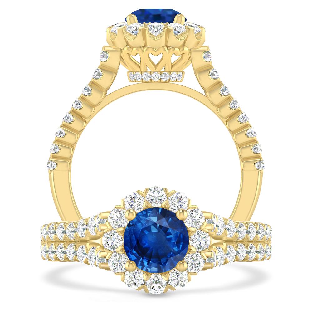 Yellow Gold - Sapphire