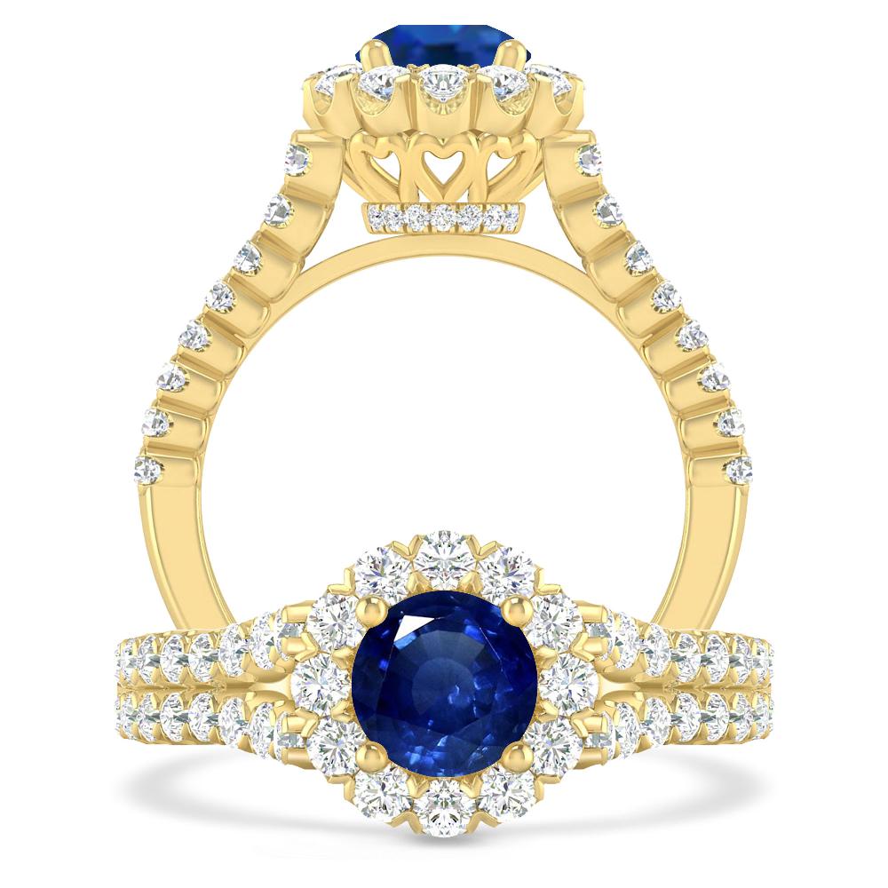 Yellow Gold - Sapphire