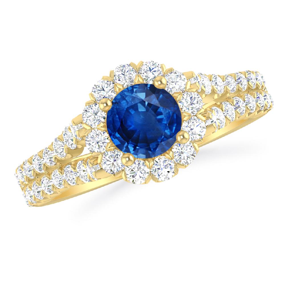 Yellow Gold - Sapphire