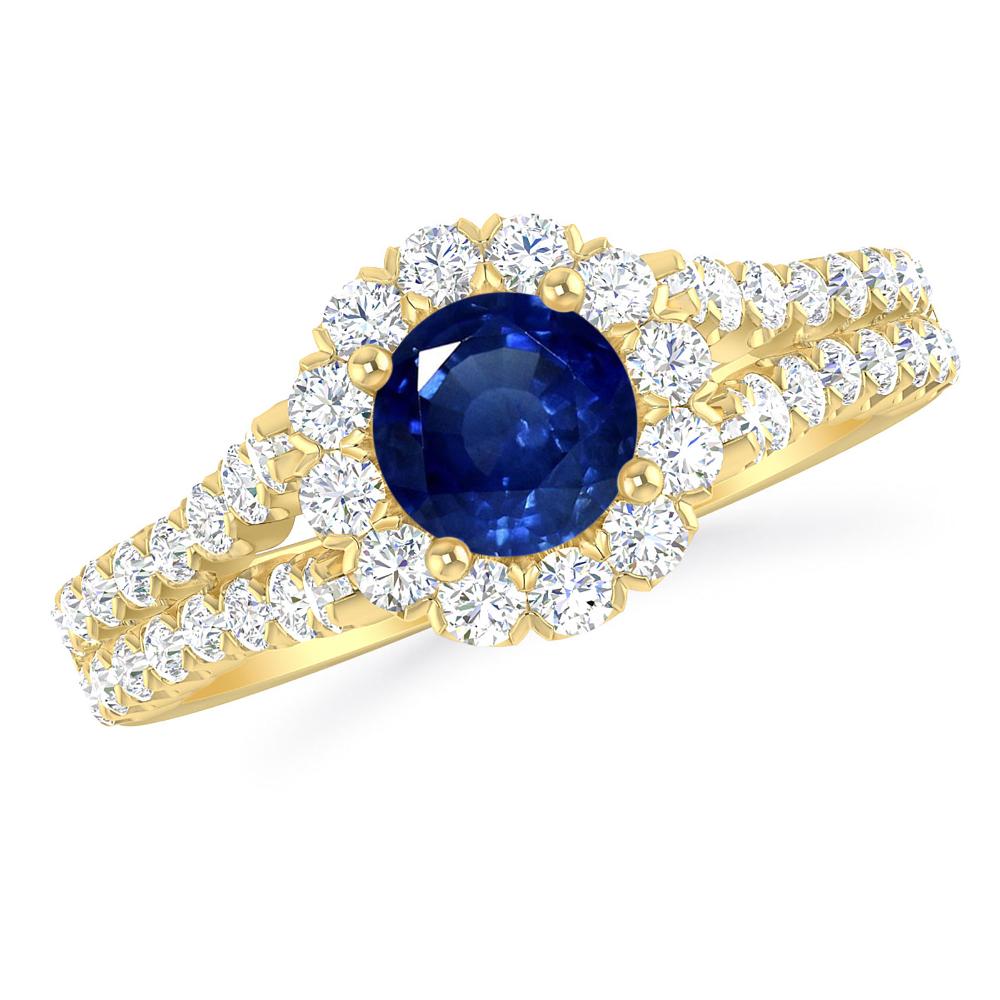 Yellow Gold - Sapphire