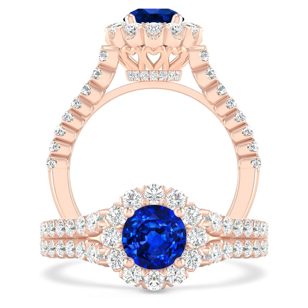 Rose Gold - Sapphire