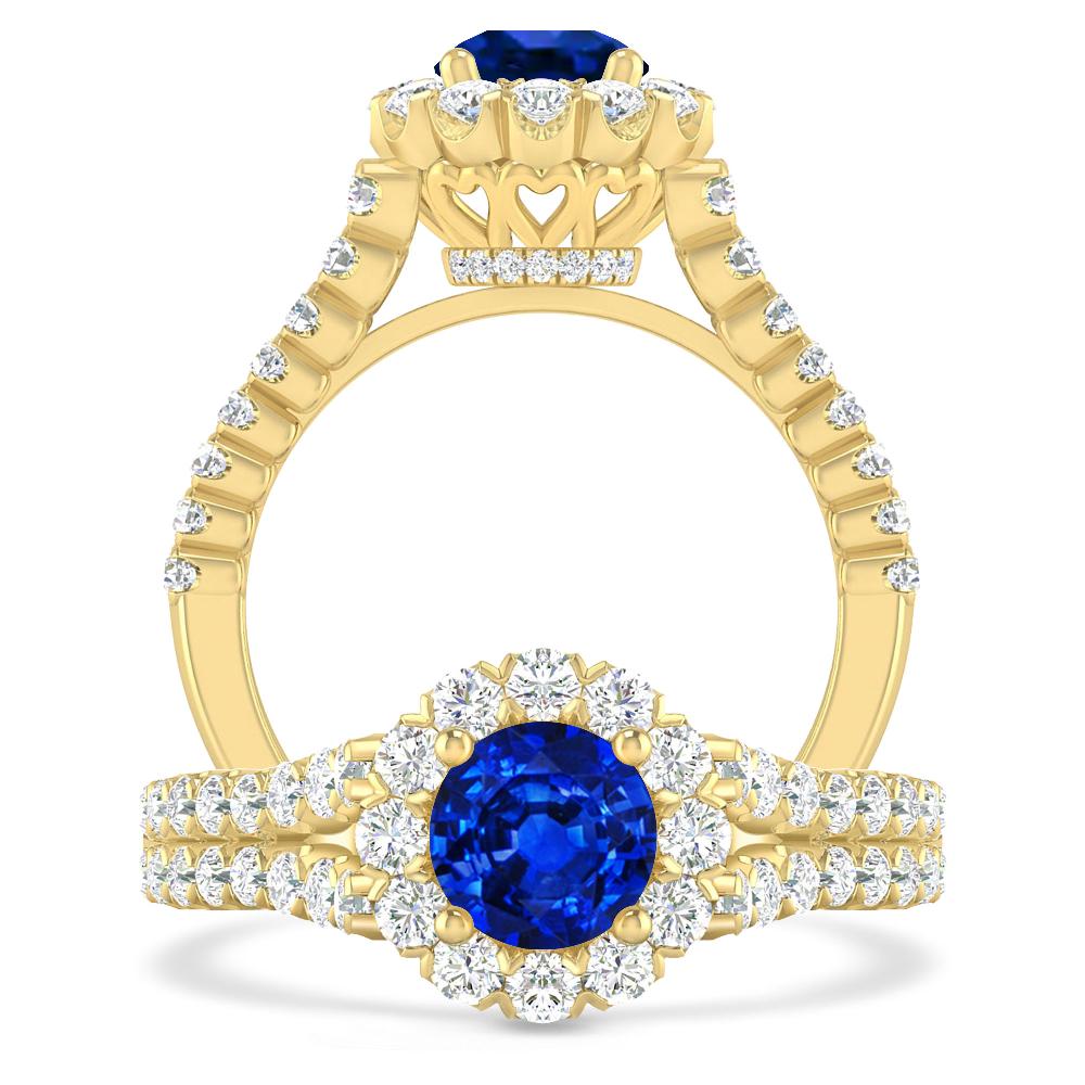 Yellow Gold - Sapphire