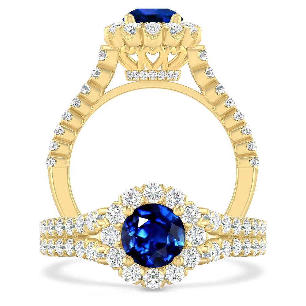 Yellow Gold - Sapphire