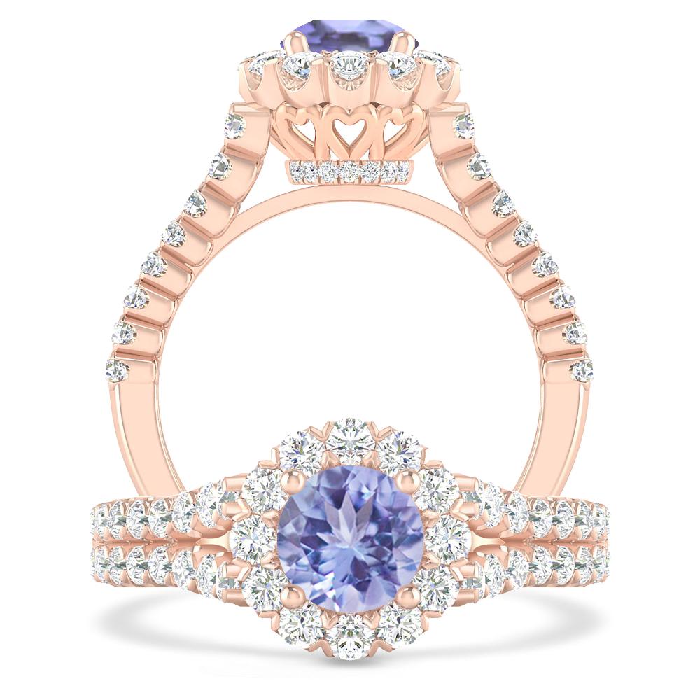 Rose Gold - Tanzanite