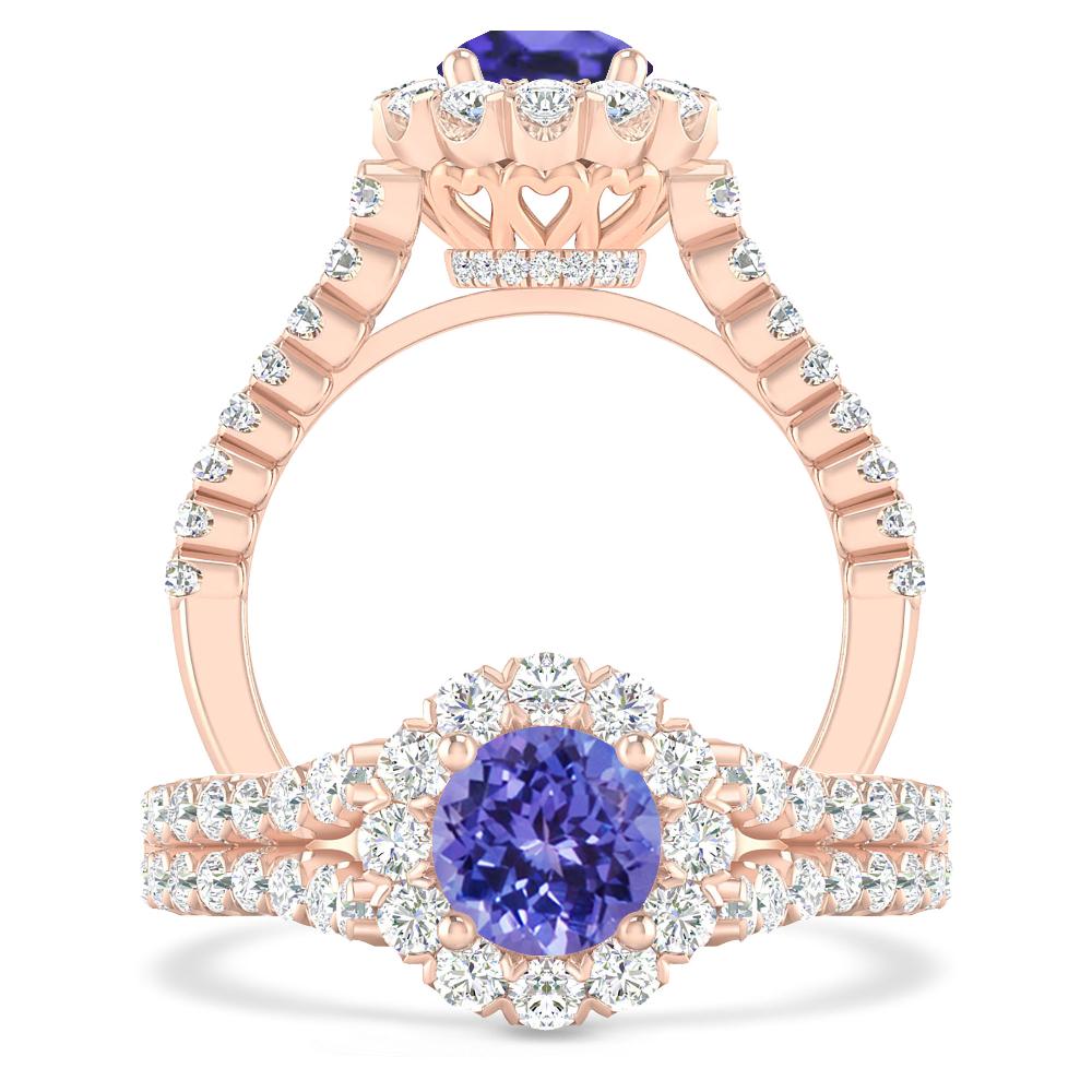 Rose Gold - Tanzanite