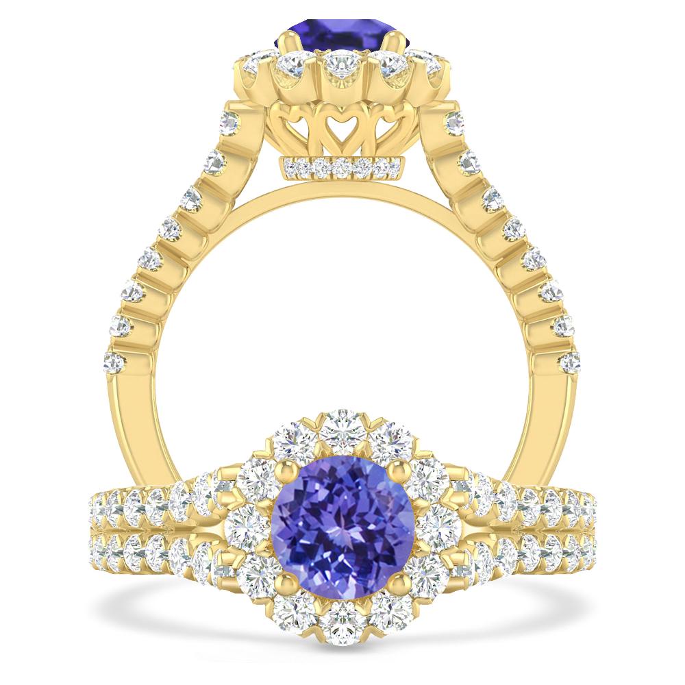 Yellow Gold - Tanzanite