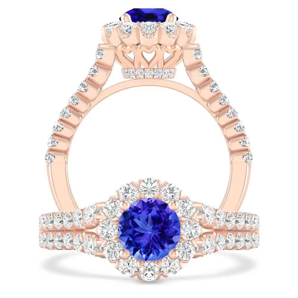 Rose Gold - Tanzanite