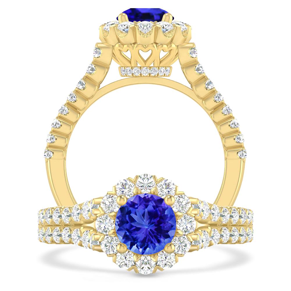 Yellow Gold - Tanzanite