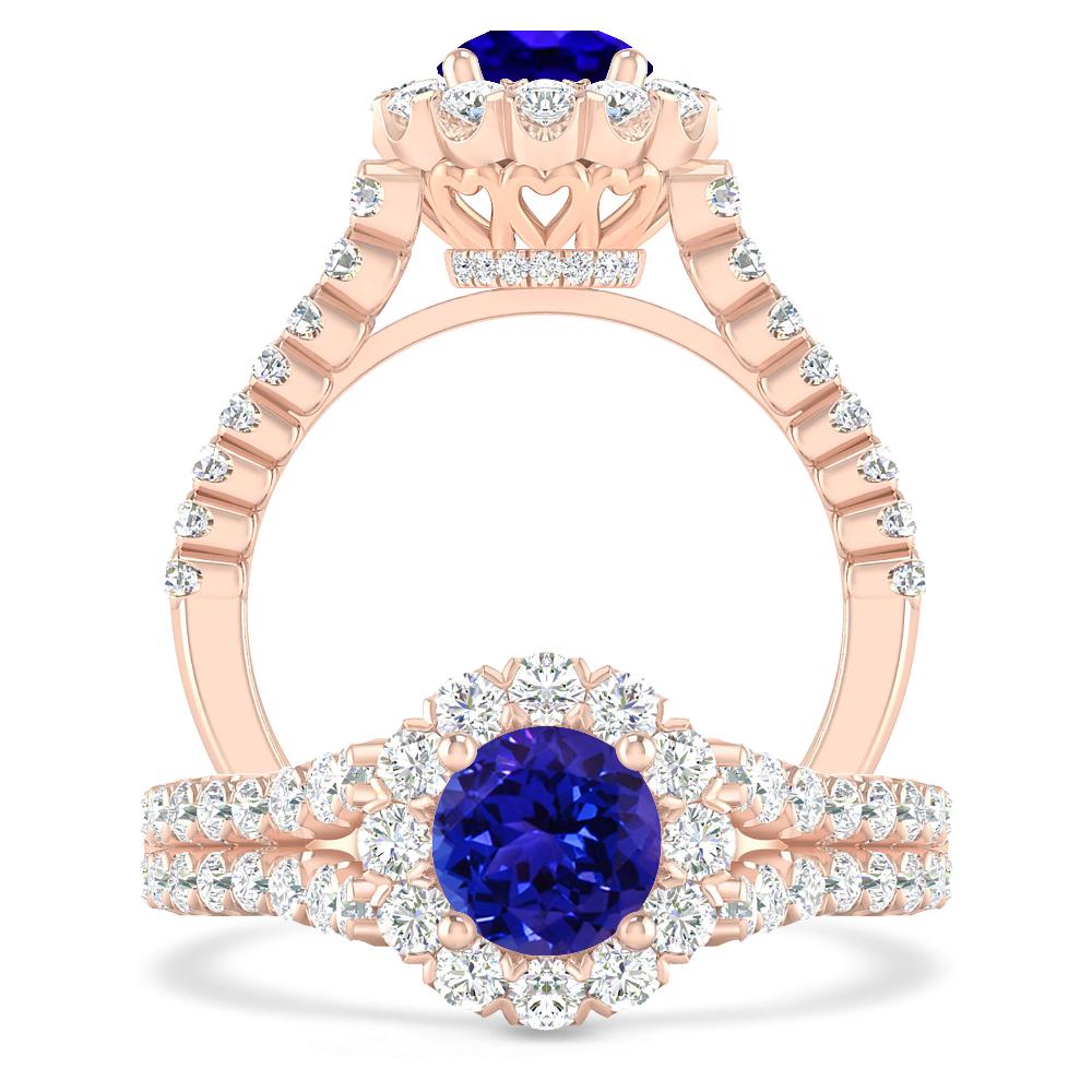 Rose Gold - Tanzanite