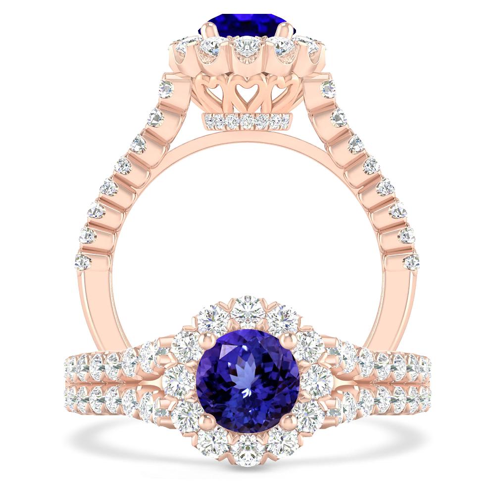 Rose Gold - Tanzanite