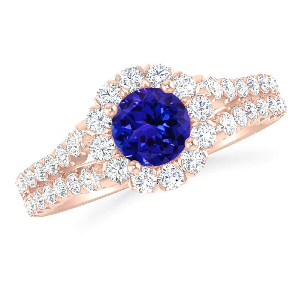 Rose Gold - Tanzanite