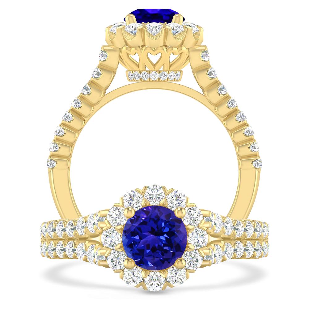 Yellow Gold - Tanzanite