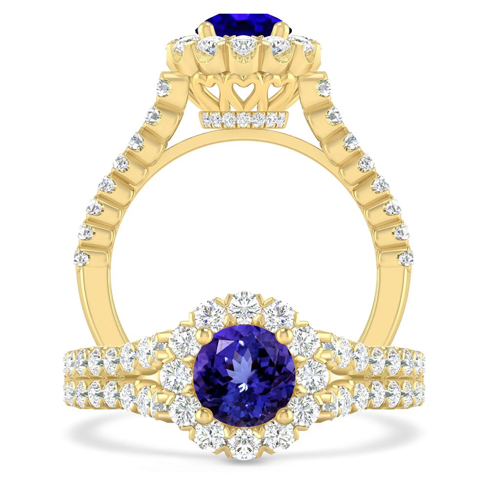 Yellow Gold - Tanzanite