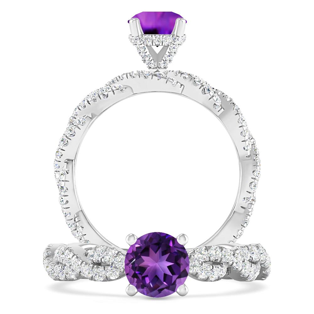 White Gold - Amethyst