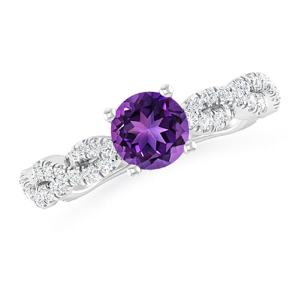 White Gold - Amethyst