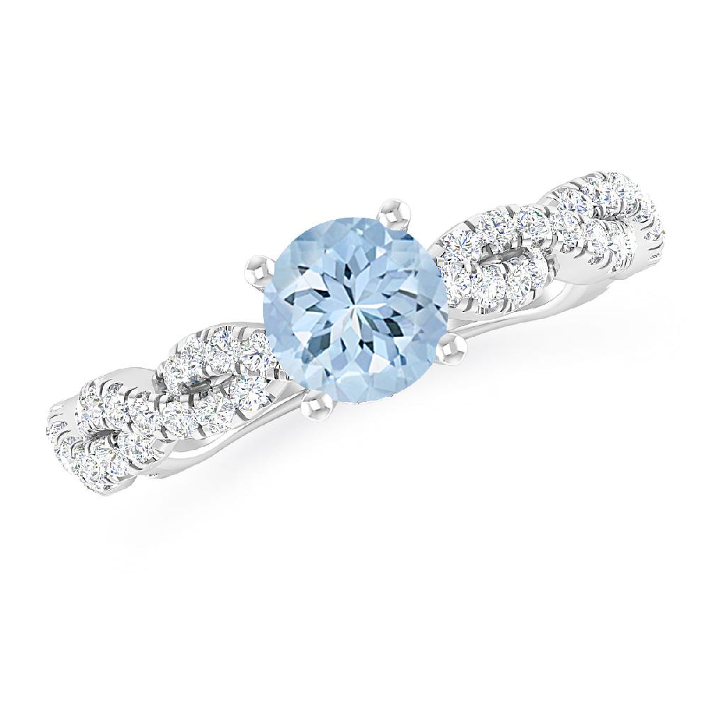 White Gold - Aquamarine