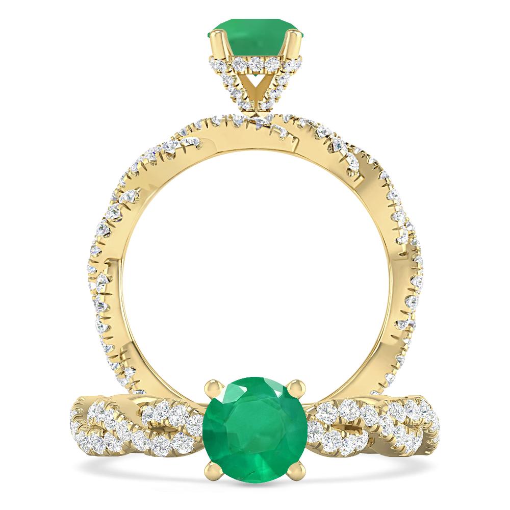 Yellow Gold - Emerald