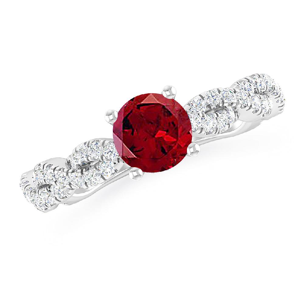 White Gold - Garnet