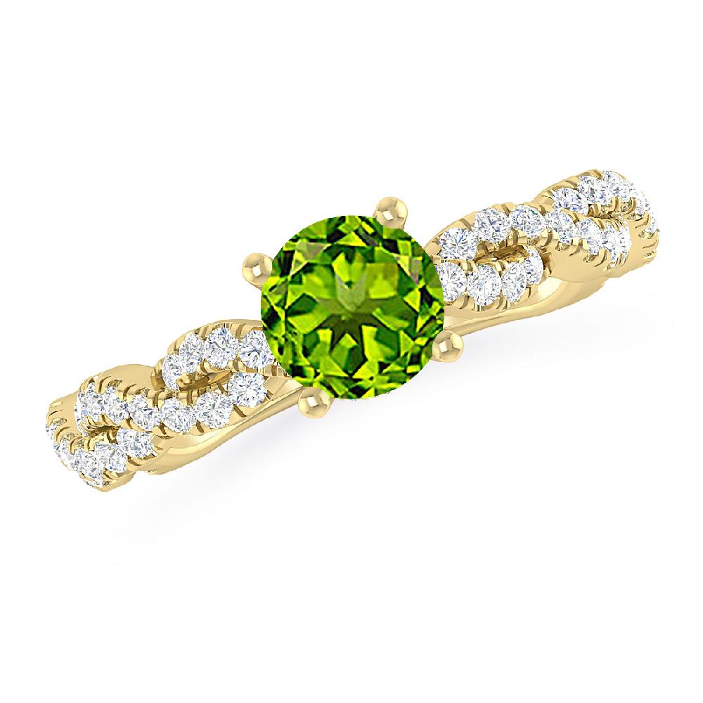 Yellow Gold - Peridot