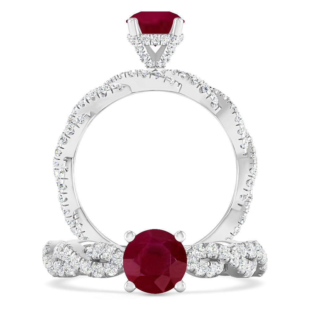 White Gold - Ruby