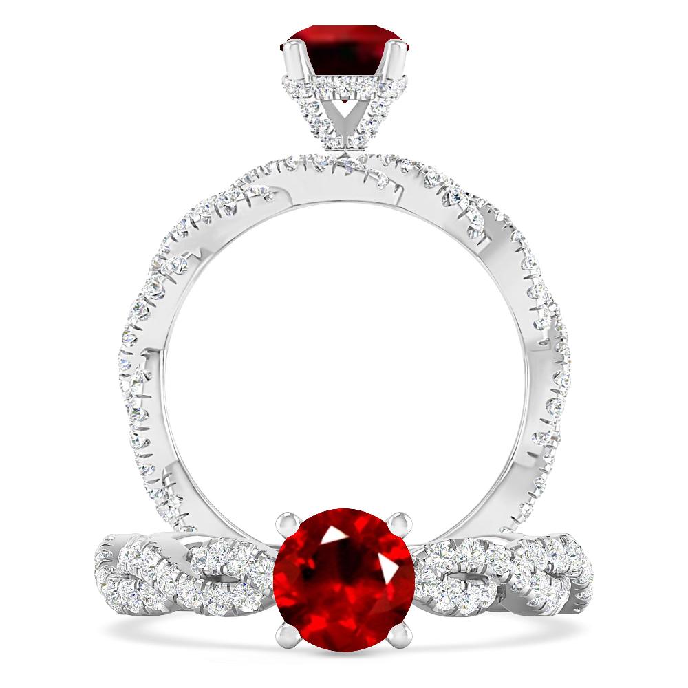 White Gold - Ruby