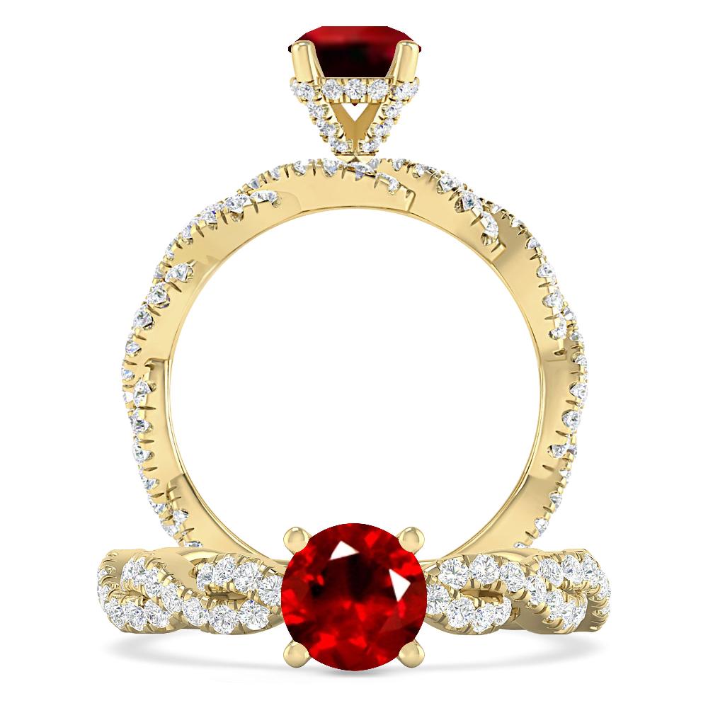 Yellow Gold - Ruby