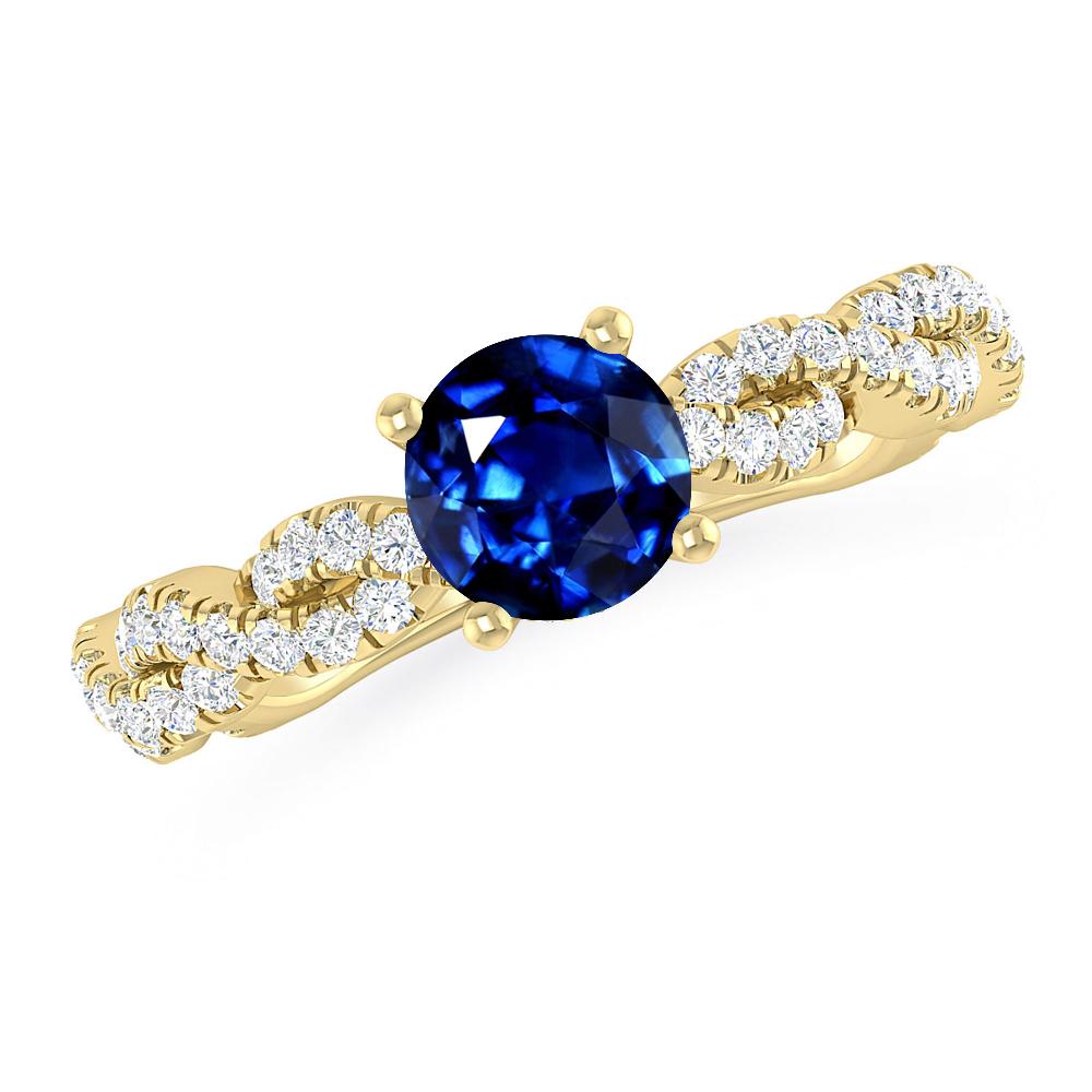 Yellow Gold - Sapphire